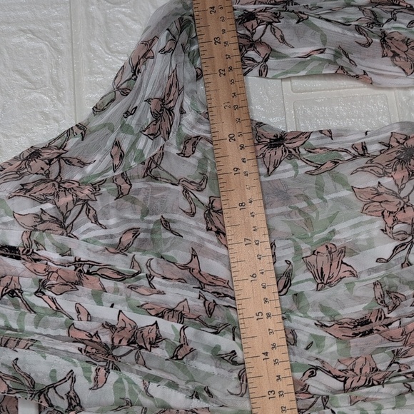 281-325$Rag & Bone Pink and Green Floral Top - Picture 4 of 5